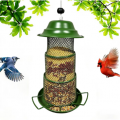 Ukmk Bird Feeder, 3-Tier Mesh Squirrel-Proof Hanging Wild Bird Feeder with Perch & Seed Tray, Weatherproof for Outdoor Garden Yard.